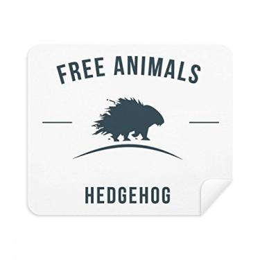 Imagem de Pano de limpeza de tela de desenho animado ouriço animal azul 2 peças tecido de camurça