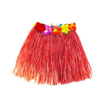 Imagem de Saia Havaiana Hula Hula Vermelha - 30cm