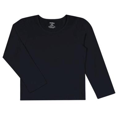 Imagem de Camiseta M. Longa Básica Feminina Cotton Infantil Nº 1 Ao 3