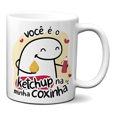 Imagem de Caneca Flork Namorados Você É O Ketchup Na Minha Coxinha (Branca)