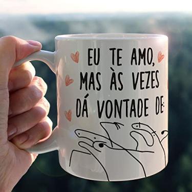 Imagem de Caneca meme Flork Te amo mais as vezes 78