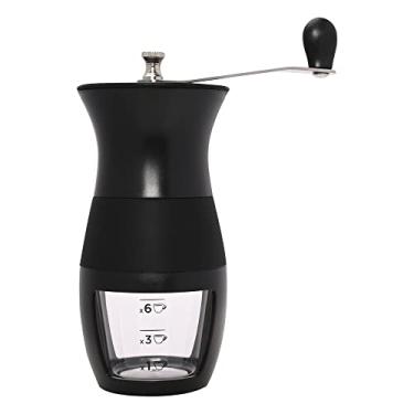 Imagem de Mimo Style Moedor de Café Manual de Vidro e Silicone, Totalmente Ajustável Para Definir Aspereza de Moagem Para Ficar Perfeita. Manivela Removível. Capacidade 45 gramas de Café