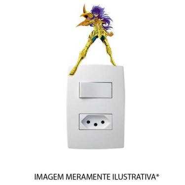 Imagem de Adesivo Para Interruptor Cavaleiros Do Zodíaco - Lojinha Da Luc