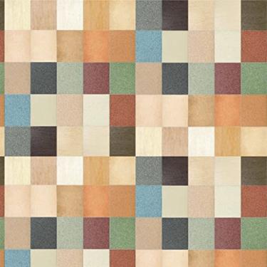 Imagem de Papel de Parede Adesivo Pastilha Diversos Modelos Tons de Marrom Rolo 1m Pastilha Marrom:PS009