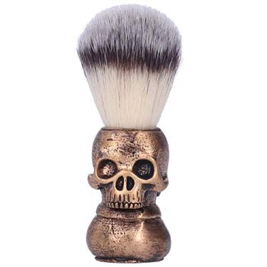 Imagem de Escova de barbear, escova de barba, escova de barbear de espuma de limpeza de rosto de salão masculina portátil escova de barba