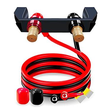 Imagem de Kit de postes de salto de bateria com cabo e suporte de montagem Kit de terminais de bateria de carro remoto pesado para UTV ATV caminhão carro reboque barco