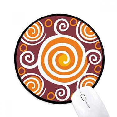 Imagem de DIYthinker Volume México Totems Desenho Civilização Antiga Mouse Pad Desktop Escritório Tapete Redondo para Computador