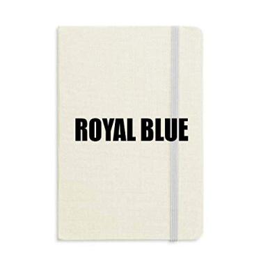 Imagem de Caderno com nome da cor azul royal capa dura diário clássico presente A5