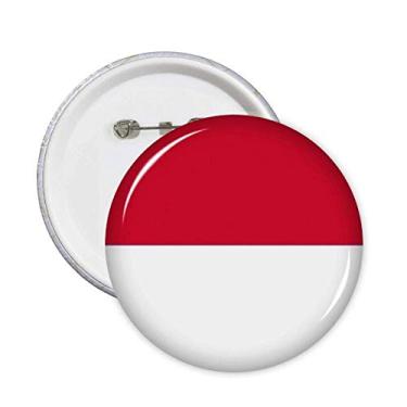 Imagem de Broche de bandeira nacional da Indonésia país da Ásia, emblema, botão, decoração, acessório, 5 peças