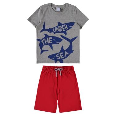 Imagem de Conjunto Menino Malwee Kids Estampado Camiseta/Bermuda
