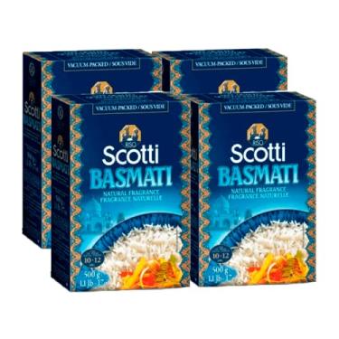 Imagem de Arroz Basmati Scotti 500g Kit com 4 unidades - Importado da Italia
