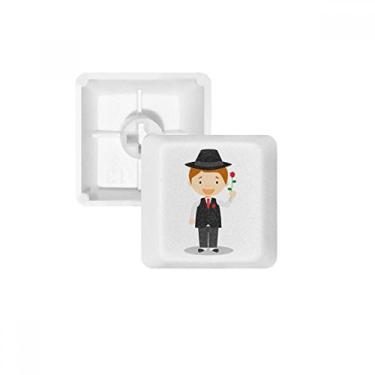Imagem de Black Suit Argentina Kit de atualização de teclado mecânico PBT com desenho animado