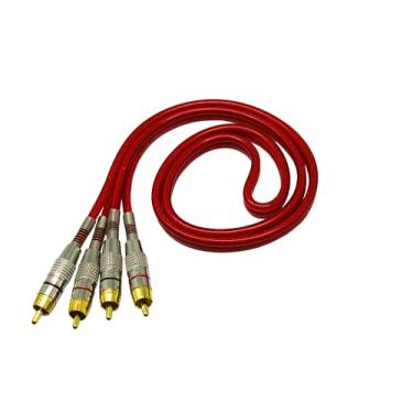 Imagem de CABO RCA D-LUX 1METRO vermelho - blindado