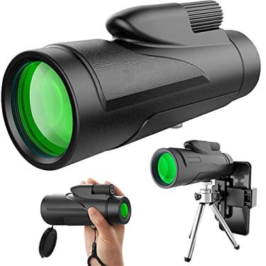 Imagem de Telescópio monocular 12X50 Monóculo de alta definição com suporte para smartphone e tripé à prova d'água FMC BAK4 Prisma para viagens e camping telescópio