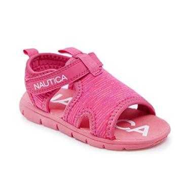 Imagem de Nautica Toddler Kids Sports Sandals - Water Shoes Open Toe Athletic Summer Sandal - Boy - Girl-Little Kid Big Kid-Diera Girls-Pink Met Multi Stripe-10