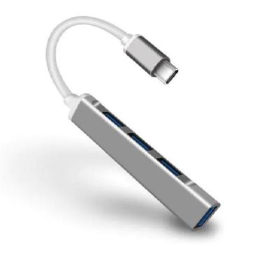 Imagem de Adaptador Hub Usb C 4 Em 1 Multifuncional Para Macboook