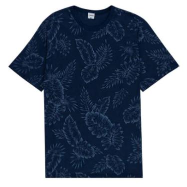 Imagem de Camiseta Masculina Floral Plus Size Malwee Ref. 104185