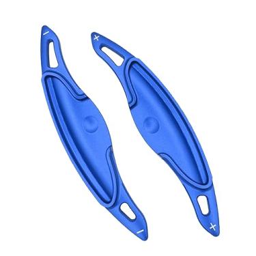 Imagem de HIBEYO Extensões de câmbio de pá para Hyundai I30 Wagon N Line Veloster KONA N Elantra Avante GT N-line CN7 2019-2023 Metal Volante Paddle Shifter Trim Cover Acessórios de decoração - Azul