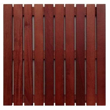 Imagem de Deck em Placa de Madeira Modular Base Madeira 50cmx50cm MaderSilva Padrão Imbuia