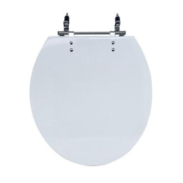 Imagem de Assento Sanitário Poliéster para Louça Azálea/standard/carina/flamingo/fiore/sabará Aço reb. Aparen Branco