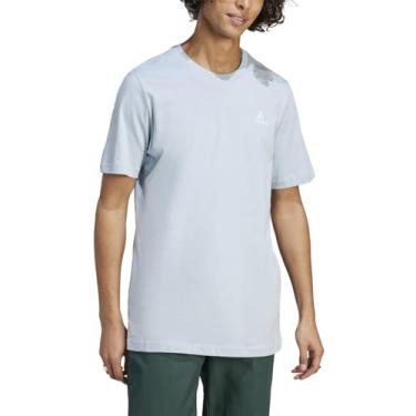 Imagem de adidas Camiseta masculina Essentials, Azul Maravilha, XXG Alto