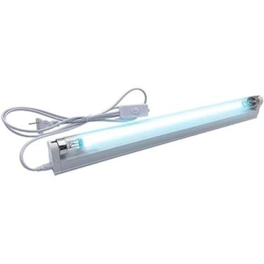 Imagem de Lâmpada UV, lâmpada de esterilização de desinfecção UVC taxa antibacteriana 100% desinfetante portátil LED luz desinfetante, branca, 6W