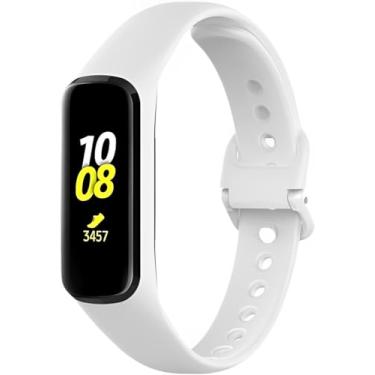 Imagem de Pulseiras de silicone NSmart compativeis com Galaxy Fit2 SM-R220 (R220, Branca)
