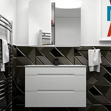 Imagem de Gabinete de Banheiro com Cuba 80cm Jazz Mazzu Branco