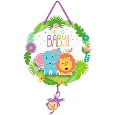 Imagem de amscan Fisher Price™ Hello Baby Placa pendurada para chá de bebê – 1 peça