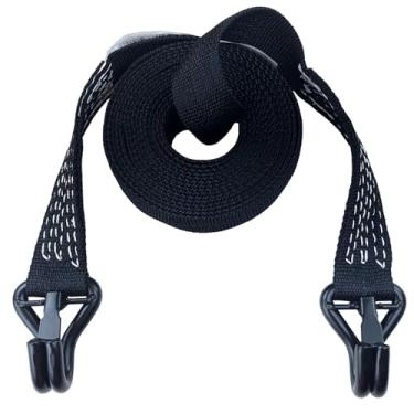 Imagem de Cinta Fita para Reboque e Arraste Budin - 5 Toneladas - 6 Metros - com dois Ganchos 1/2" Para Puxar Carros, Veículos Off-road 4x4, Caminhonetes, Tratores e Caminhões Corda de reboque