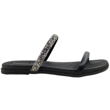 Imagem de Tamanco Rasteira Feminino Casual Dia a Dia com Strass Beira Rio 8507.111