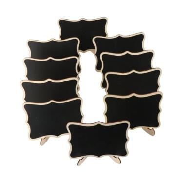 Imagem de Mini placas de lousa para alimentos com suporte de cavalete, quadro de giz pequeno para placas de casamento, placas de comida, cartões de lugar, quadro de mensagens, suprimentos de festa e decorações