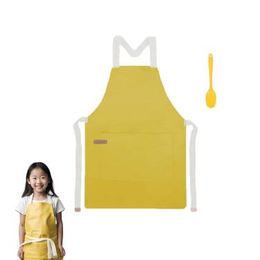 Imagem de Avental Infantil Mini Espatula Amarelo Criança Cozinha Kids