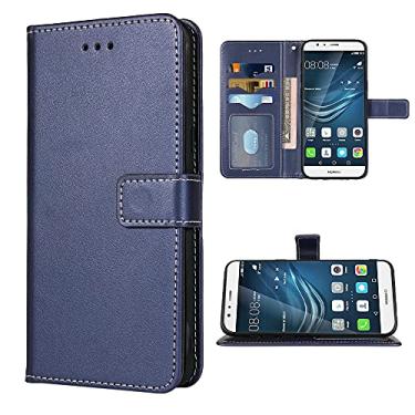 Imagem de FDCWTSH Compatível com Huawei P9 Capa carteira alça de pulso cordão de couro capa flip suporte suporte acessórios de celular bolsa fólio capas de telefone para Hwauei Haweii Hawuei P 9 mulheres homens
