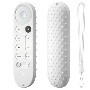 Imagem de Capa de silicone para Google TV Streamer 4K Google TV (4K) Voice Remote 2024 Capa de silicone antiderrapante (branca)