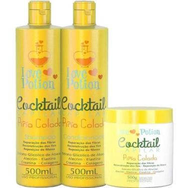 Imagem de Kit cocktail pinã colada reconstrução shampoo+condicionador +máscara 3