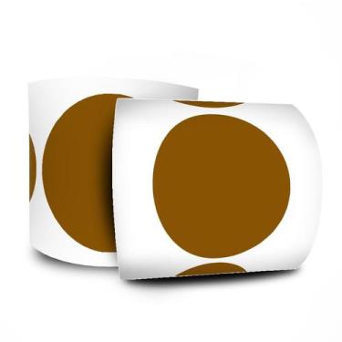 Imagem de Etiqueta Redonda - Etiquetas Adesivas Bolinha Colorida  6cm 10 Rolos -