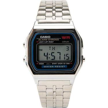 Imagem de Relógio Unissex Casio Vintage A159Wa-N1Df Digital, Prata