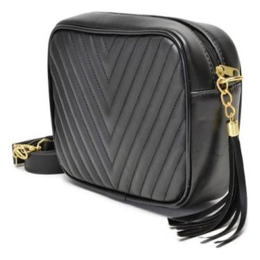 Imagem de Bolsa Feminina Transversal com Alça Ajustavel Preta - Cloê Store
