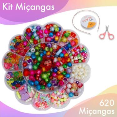 Imagem de Kit Pulseira Infantil De Miçangas C/ 620 Peças - 06 - Nybc