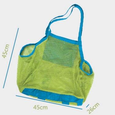 Imagem de Sacola Bolsa Praia Rede Viagem Drenante Infantil - Cores - Geral, Verd