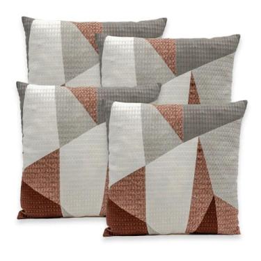 Imagem de Kit 4 Capas de Almofadas Favinho 40x40 C/ Zíper PIQUET Estampadas - Be
