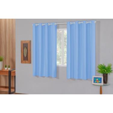 Imagem de Cortina Blackout Em PVC 2,80 X 1,60 para Quarto e Sala Azul - Imperdív