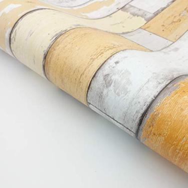 Imagem de Papel de parede de madeira autoadesivo decorativo da RoyalWallSkins para gabinete, gaveta de gaveta de papel de contato, forro de prateleira de papel, WPSH01509: 19.6" x 118"