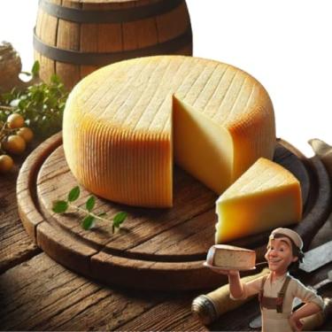 Imagem de Queijo Canastra Artesanal 3,6kg – Meia Cura – Ideal para Presentes – Embalado a Vácuo e em Caixa Térmica Reutilizável