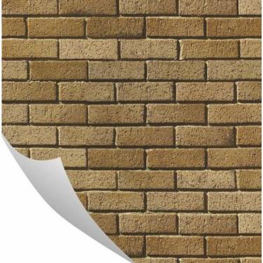 Imagem de Papel De Parede Tijolinho Auto Colante Pedra 0,57 X 3M - Neonmidia