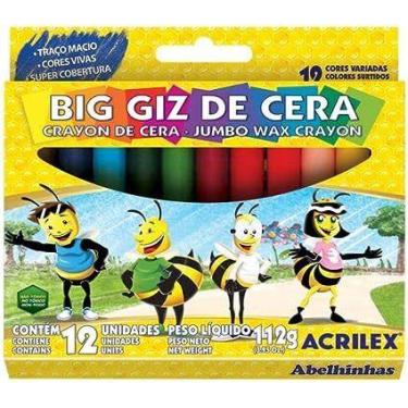 Imagem de Big Giz De Cera - Contém 12 Cores - ACRILEX