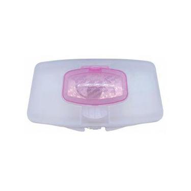 Imagem de Porta Lenços Umedecido Preserva e Protege Rosa Transparente - Baby Go