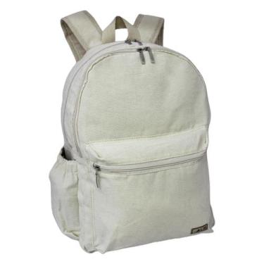 Imagem de Mochila Ls Bolsas 6 Divisões Em Lona Algodão Cru Com Divisória Interna