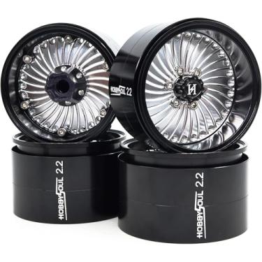 Imagem de HOBBYSOUL 4pcs 2.2 Beadlock Wheels Adjustable 2 Offset 2.2 Rims Wide 40mm for RC 1/10 Crawler SCX10 Capra TRX4 Gen8 Everest gen 7 Pro